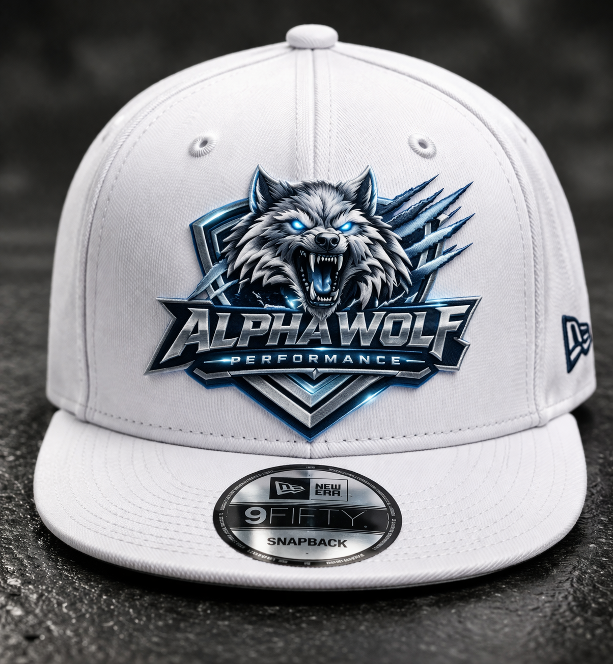 AlphaWolf Performance™ Embroidered New Era Snapback –  White